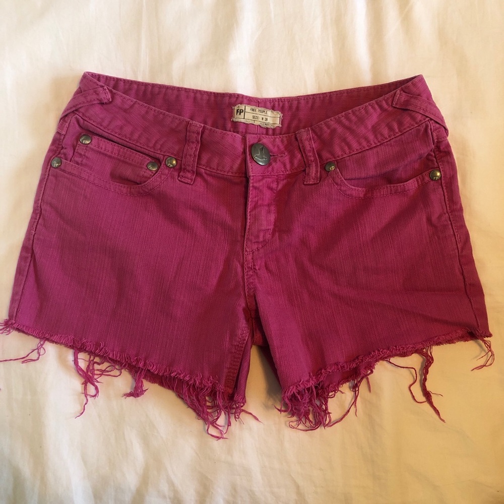 Free People pink shorts